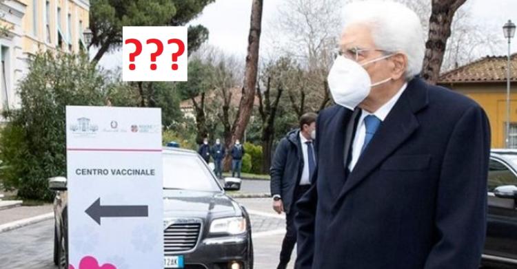 Mattarella vaccinato