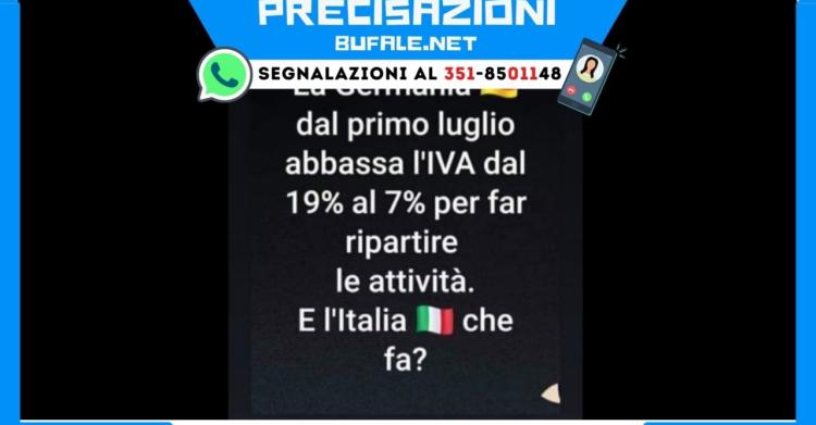 Germania abbassa l'IVA