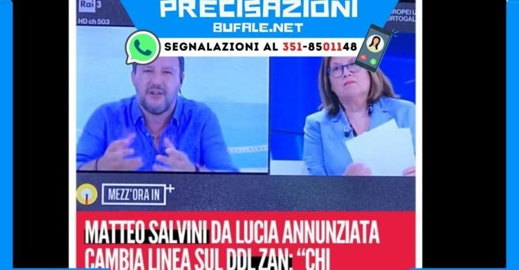 Saviano annuncia il cambio di rotta di Salvini sul ddl Zan ...