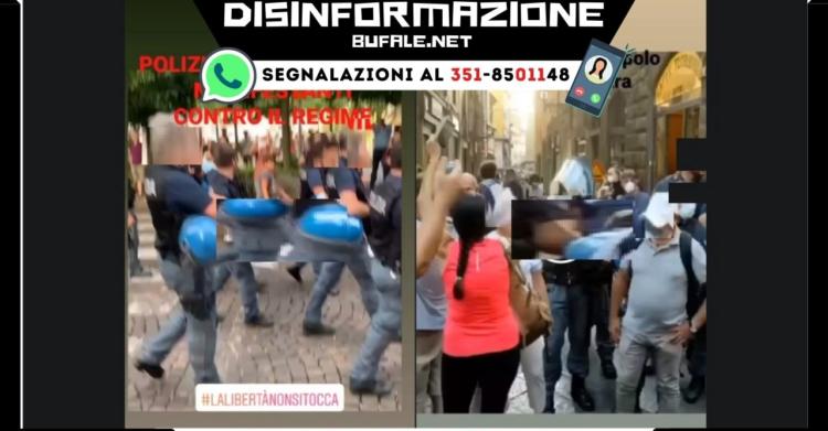 Polizia toglie il casco
