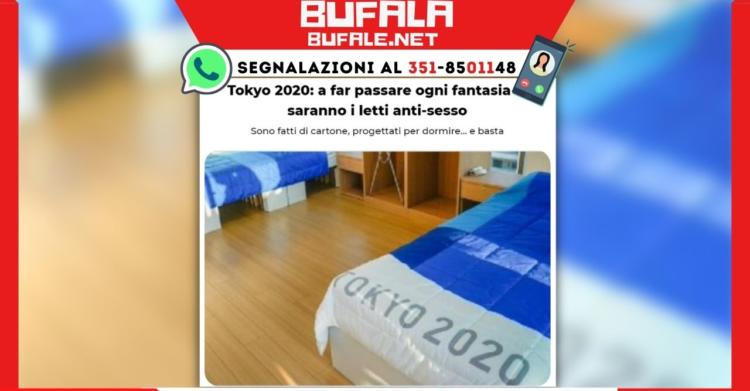 bufala letti anti sesso tokyo