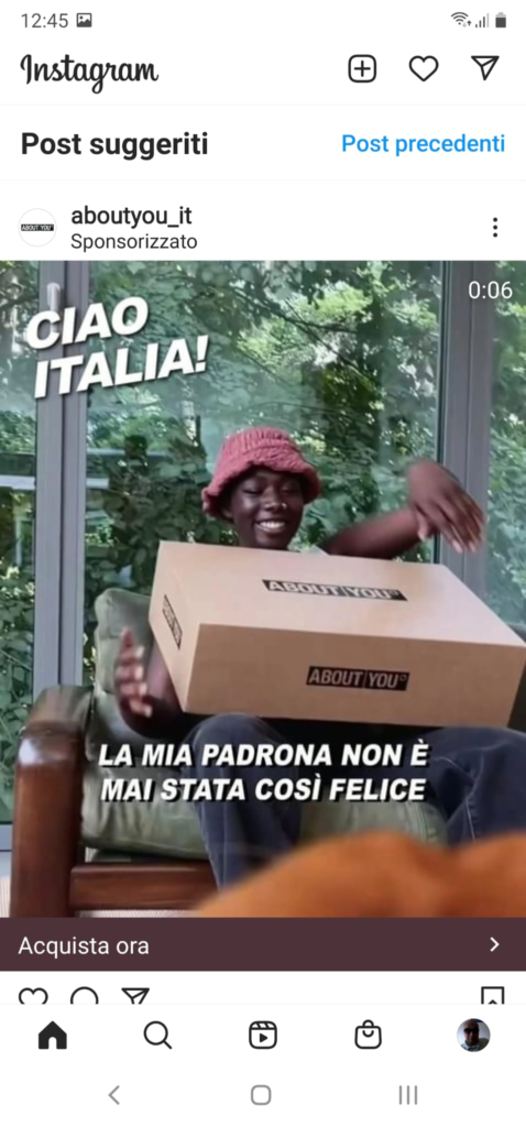 About you e quella screen decontestualizzata: "la mia padrona non è mai stata così felice"