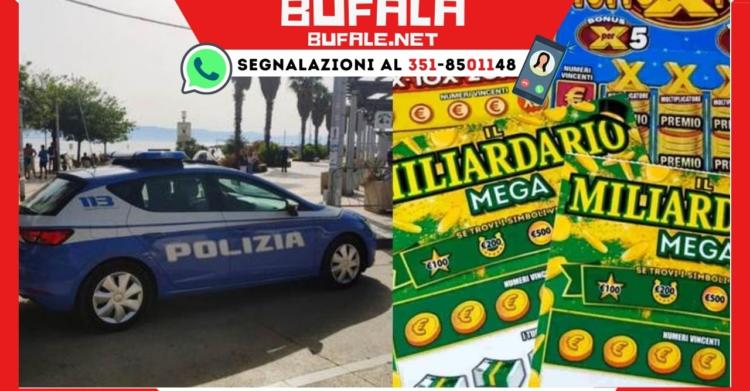 Sparito il poliziotto del 'Gratta e Vinci'