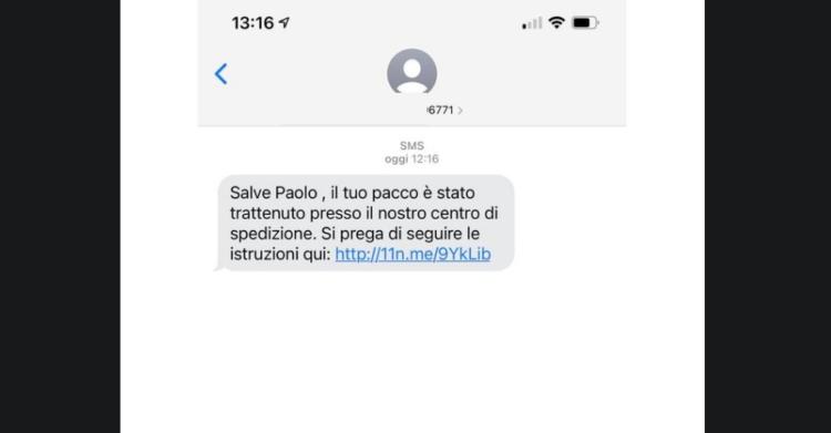 il tuo pacco è stato trattenuto