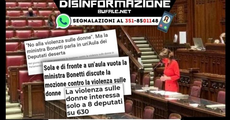 disinformazione aula vuota bonetti