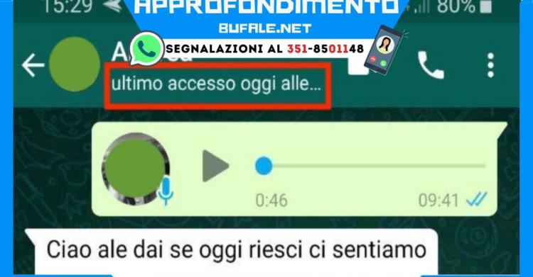 ultimo accesso WhatsApp