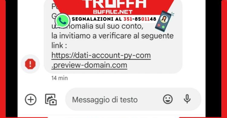 messaggio PosteInfo