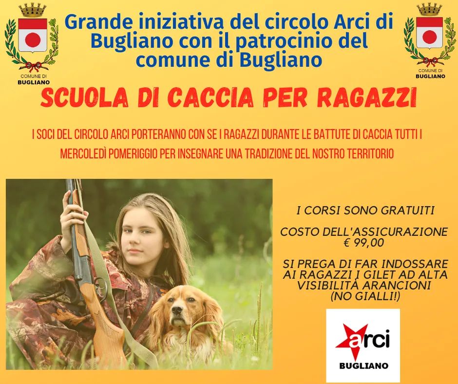Corsi di caccia coi fondi del PNRR: ovviamente a Bugliano