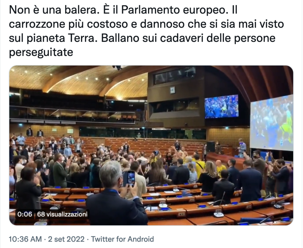 Dichiarano che il Parlamento Europeo è una balera, ma sbagliano in tutto