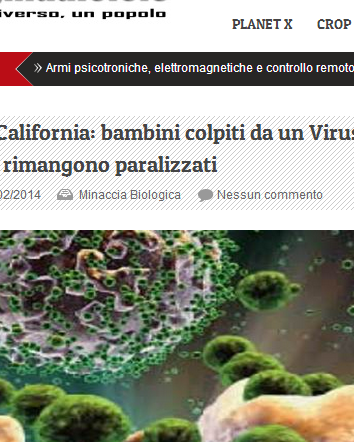 Bambini paralizzati da un virus misterioso?
