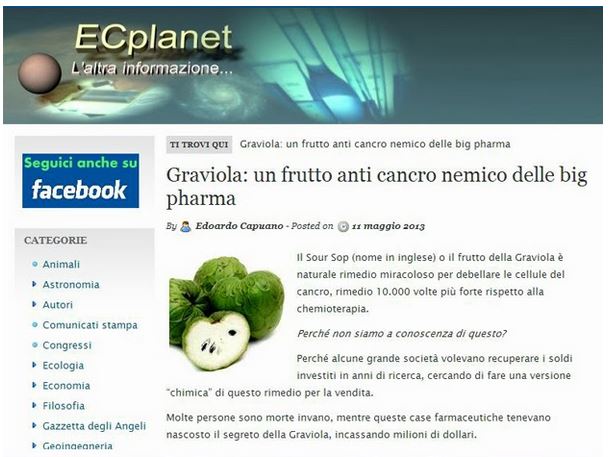 La graviola possibile rimedio anticancro? article-post