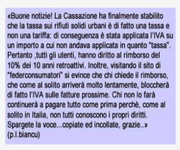 Illegittima l’IVA sui rifiuti urbani? article-post