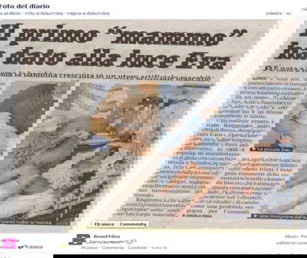 Il primo “mammo” ha partorito?