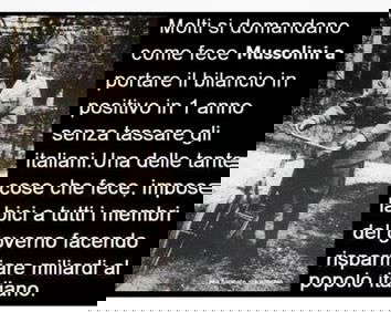 Leggende urbane ed economia fascista