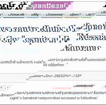 Rufus Wainwright, il cantante blasfemo di Sanremo