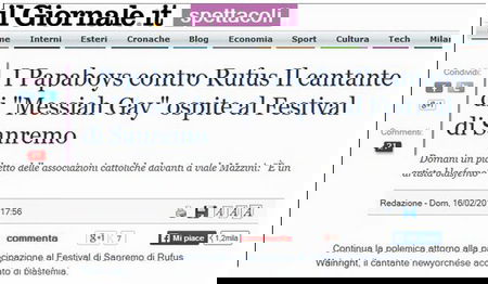 Rufus Wainwright, il cantante blasfemo di Sanremo article-post