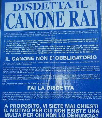 Canone RAI: pagarlo o no?