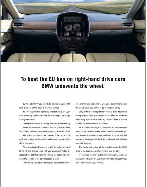 BMW e l’auto senza volante a destra article-post