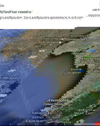 Il terremoto in Ucraina
