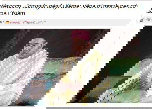 Pena di morte in Marocco per chi lascia l’Islam? article-post
