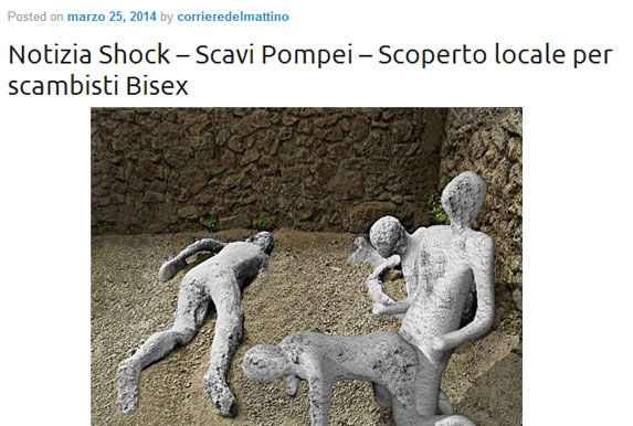 Gli “scavi shock” a Pompei