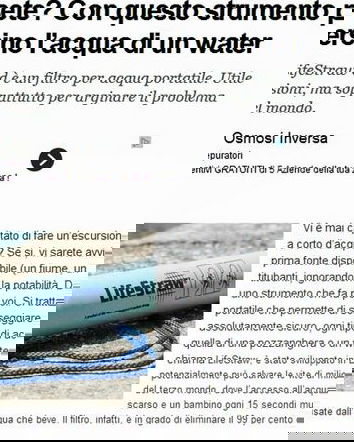 LifeStraw®: ecologia o furbizia?