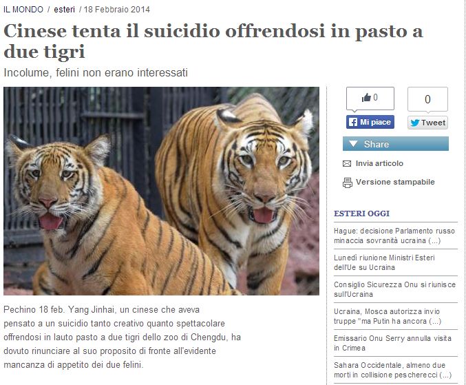 Cinese tenta suicidio nella gabbia delle tigri article-post
