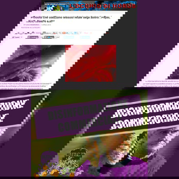 Tessuto fetale nella Pepsi?