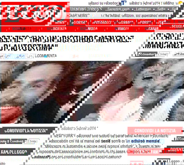 Se ti fai i selfie, hai un disturbo mentale…