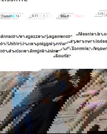 Bikini vietato dove ci sono musulmani