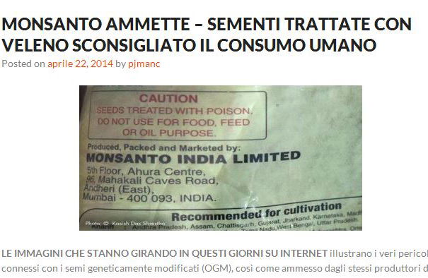 Le sementi OGM assassine article-post