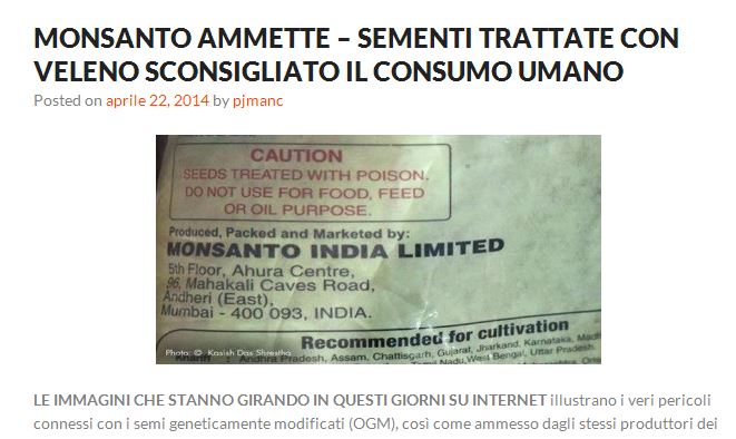 Le sementi OGM assassine article-post