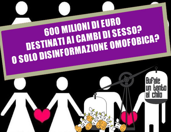 600 milioni di euro destinati al cambio di sesso?