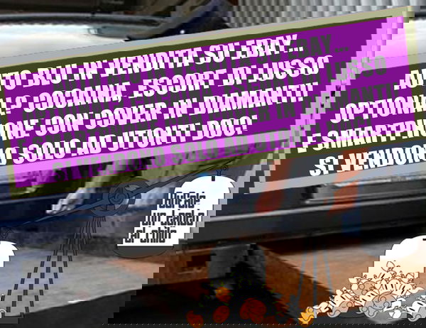 L’auto blu piena di cocaina