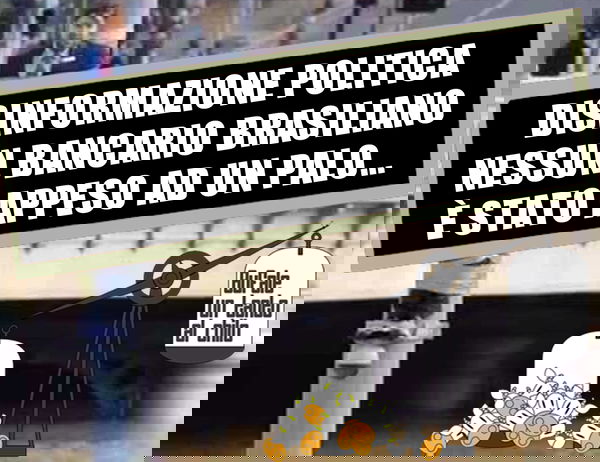 Politico corrotto appeso a un palo in Brasile?