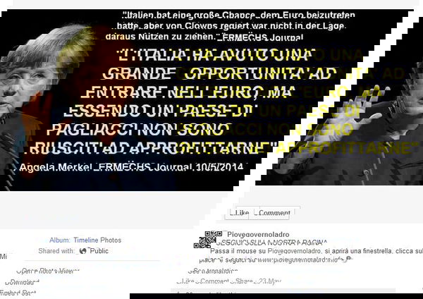 Ermechs Maioliken e Angela Merkel