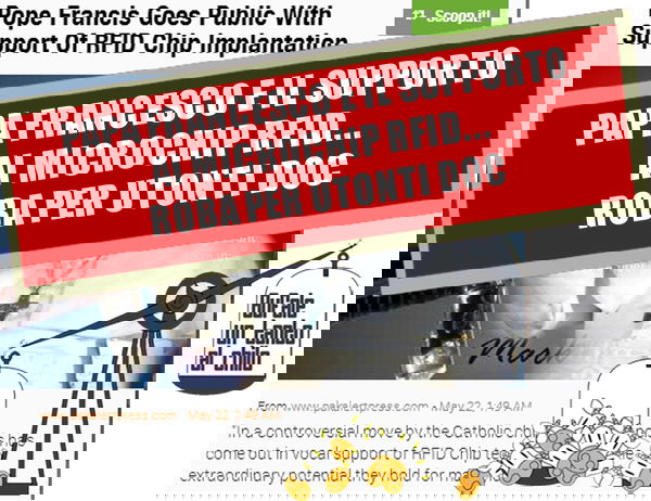 Il Papa e il microchip RFID