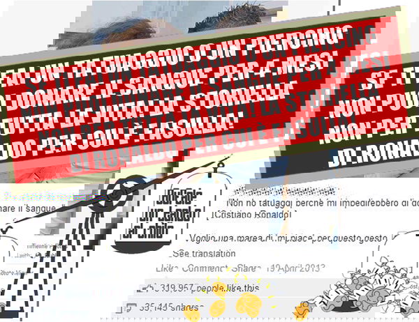 Donazione sangue e tatuaggi