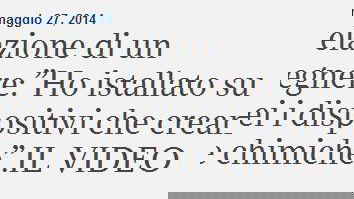 L’uomo che sussurrava alle scie