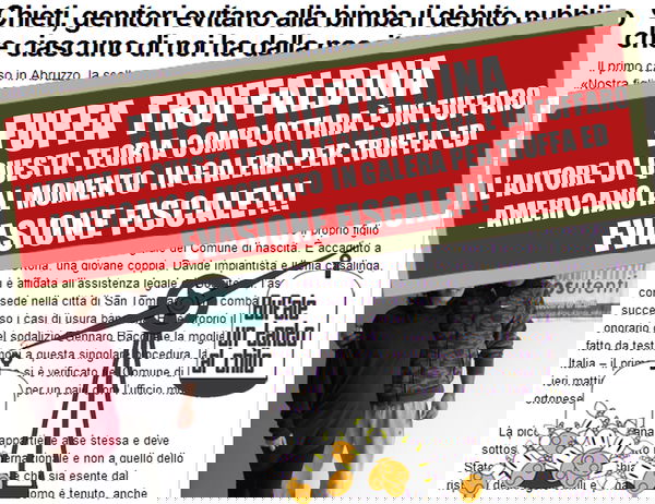 La bimba di Chieti “senza debito pubblico”