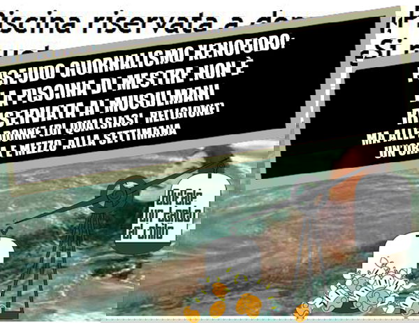 Le musulmane in piscina…