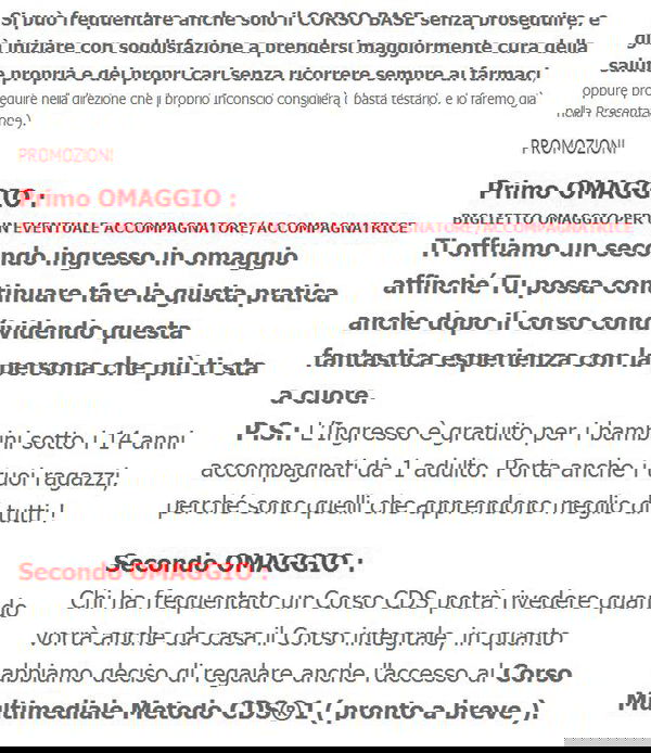 Curati da solo, il corso