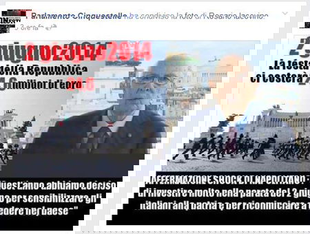 24,6 milioni di u-Tonti. Il 2 Giugno dei fessi article-post