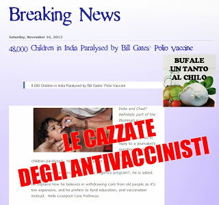 Le cazzate degli antivaccinisti