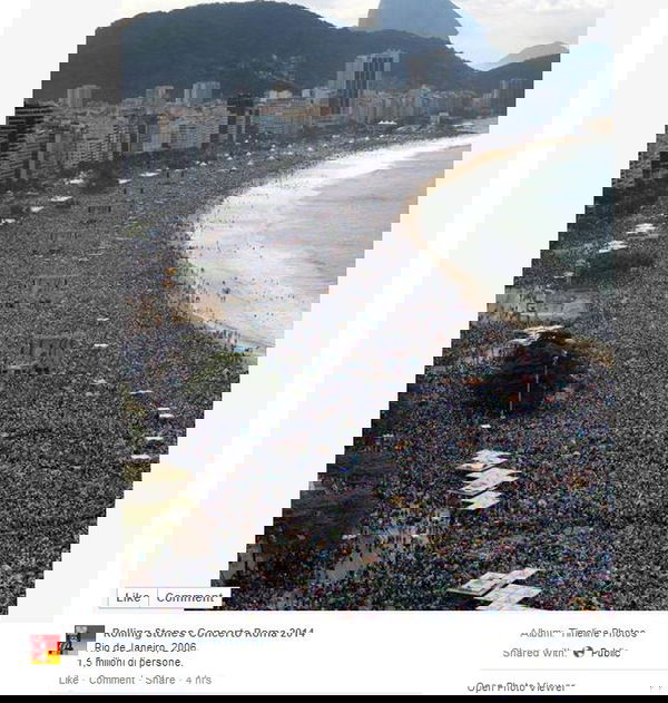 Un milione e mezzo per i Rolling Stones