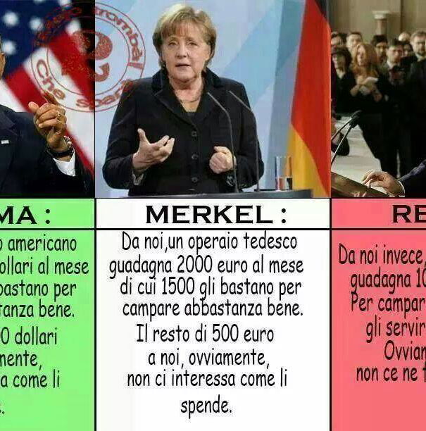 Lo stipendio sotto Obama, Renzi e Merkel article-post