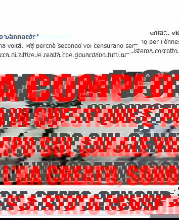 Video e post censurati…