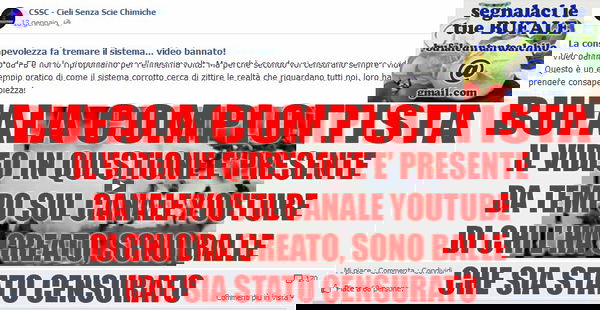 Video e post censurati…