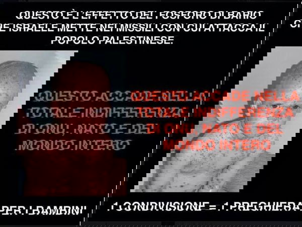 La bufala dell’effetto di una bomba al fosforo