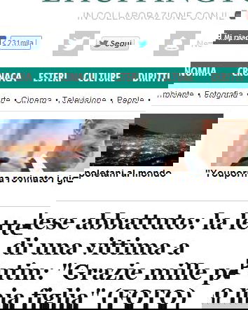 Grazie mille per avere ucciso mia figlia